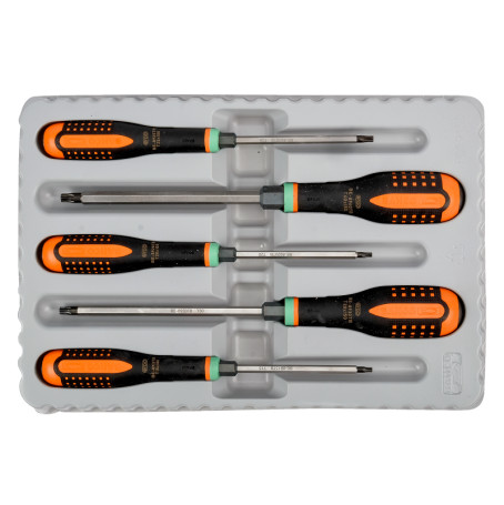 TORX impact screwdriver set with ERGO handle, 5 pcs