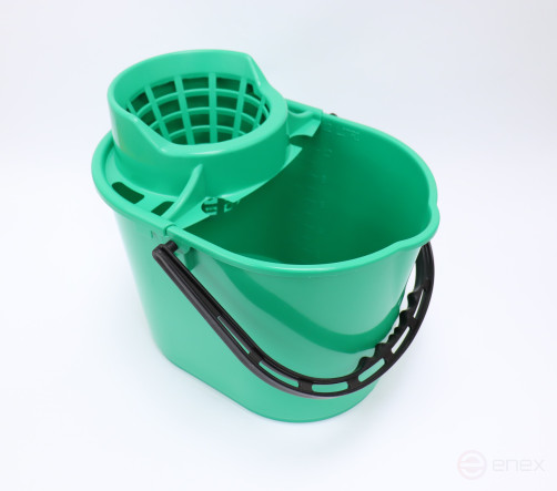 ACG Ведро 12л зеленое, с отжимом 1003422