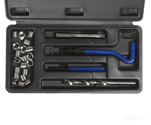 Набор инструментов и вставок для восстановления резьбы М10х1.0мм L=13.5мм 14 предметов JTC