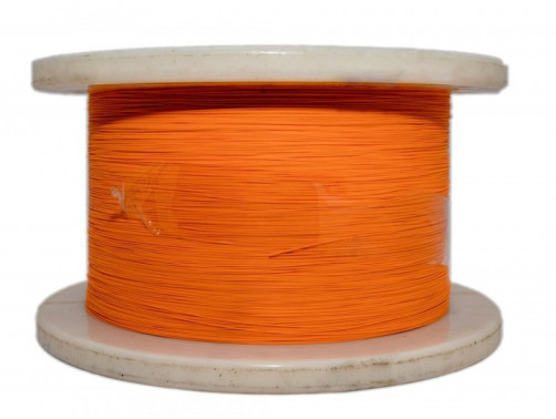 FO-B9-IN-62-1- LSZH-OR Fiber optic cable 62.5/125 (OM1) multimode, 1 fiber, simplex, dense buffer coating (tight buffer) 0.9 mm, LSZH, ng(A)-HF, orange