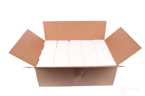 ACG Бумага туалетная 2 слойная, белая, листовая, 100% целлюлоза, 200 листов для диспен., (40пачек) 1012526