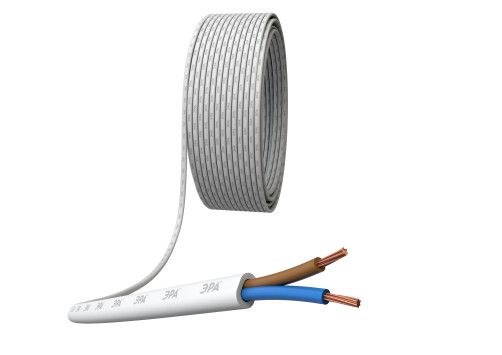 SHP2-0.75-10B Wire ERA SHVVP 2x0.75 mm2 10m white
