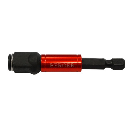 Universal 2in1 adapter for 3/8" end heads and 1/4" bits with rotation. sleeve 65 mm BERGER BG2192
