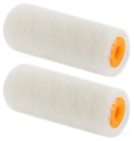 Rollers, core 15 mm, 100% velour, pile 5 mm, under 6 mm handle, 50 mm, 2 pcs.