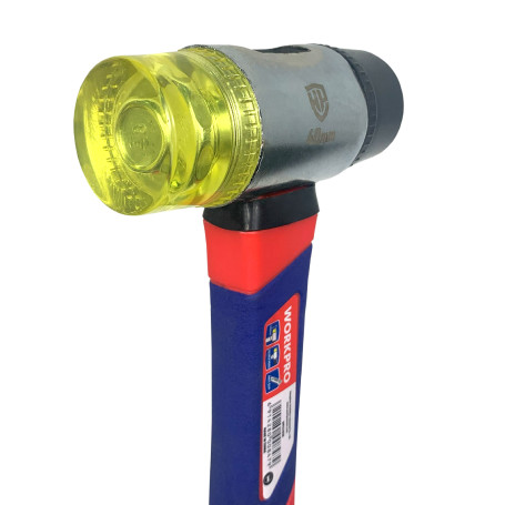 Hammer with soft strikers with fibreglass handle WP241036 WORKPRO