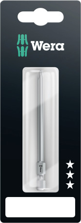 851/4 Z PH SB бита, вязкая твёрдость, хвостовик 1/4" E 6.3, PH 1 x 89 мм, с держателем-еврослот