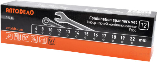 Набор комбинир.ключей АвтоDело 12шт."ЕВРО"(сумка) 31123