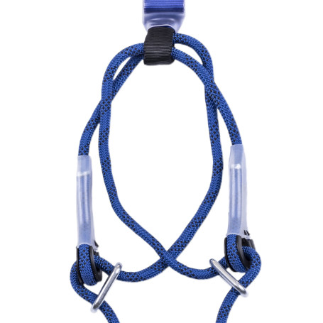 Double adjustable rope sling with shock absorber AKN31