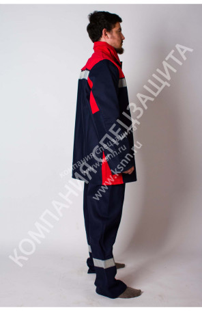 Костюм сварщика Арсенал - 1 (куртка с брюками) (100% хлопок пл. 450 гр/м.кв. с огнестойкой пропиткой устойчивой к стиркам)Тр-2