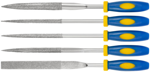 Diamond fillets, soft handle, 5x165/60 mm, 5 pcs.