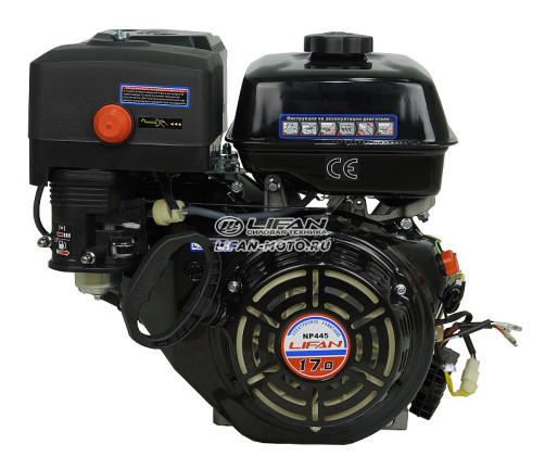 Двигатель Lifan NP445, вал 25мм, катушка 7 Ампер