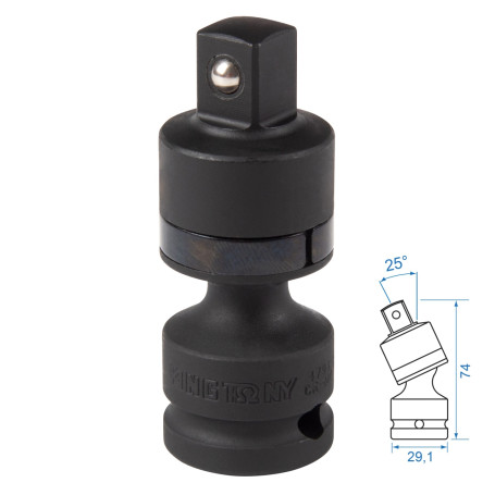 Impact gimbal 1/2", ball bearing, with ball lock KING TONY 4798P