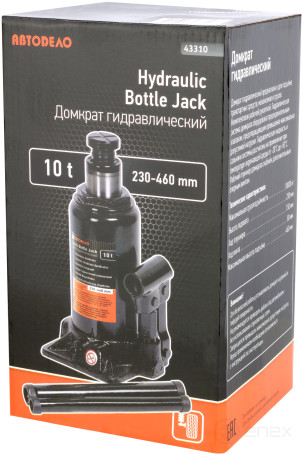 Домкрат гидр. 10.0т (230-460 мм) АвтоDело (43310/1)