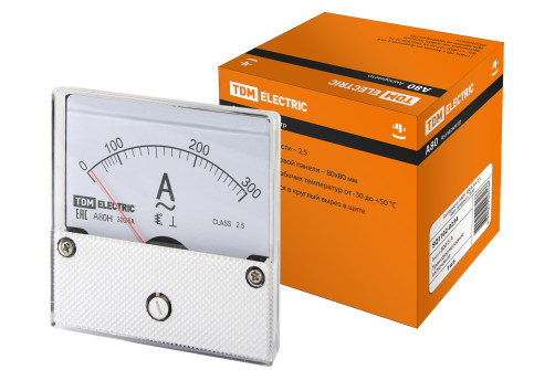 Ammeter A80H 300A/5A-2,5, transformer switching, (without verification), TDM