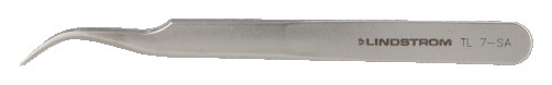 Высокоточный пинцет с изогнутыми кончиками, нержавеющая сталь, антимагнитный, 115 мм