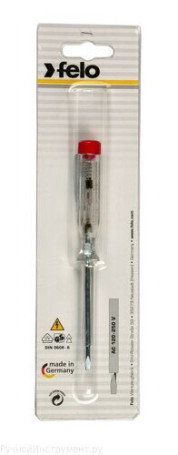 Felo Screwdriver Voltage Tester 3.0X0.8X65 220-250V 36130001