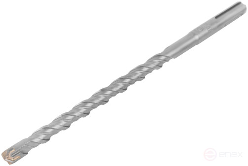 Бур по бетону SDS-PLUS, Профи, крестообразная вставка, двойная спираль, 10 х 210 мм