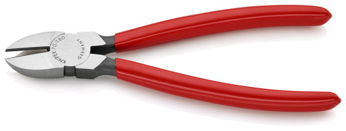 Side cutters, cut: failure. soft. Ø 4 mm, average. Ø 3 mm, solid. Ø 2.5 mm, L-180 mm, 62 HRC, black, 1-K handles