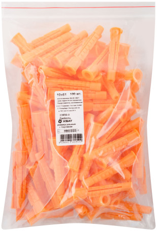 Universal dowel with side (U) 10 x 61 (packing 100 pcs.)