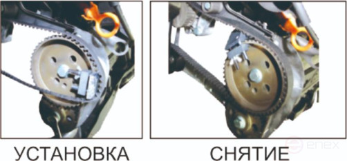 A set of tools for flexible V-belts 2 items in a JTC case
