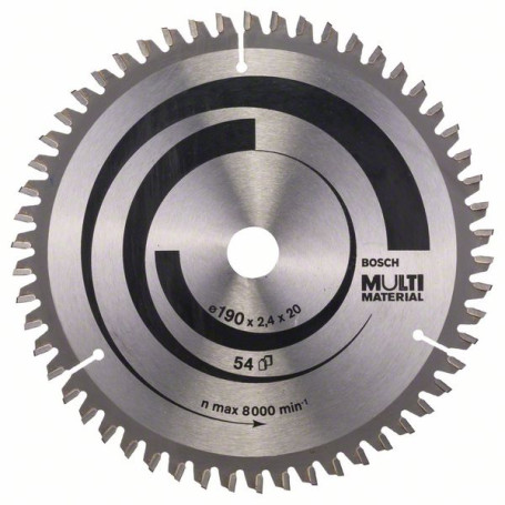 Multi Material saw blade 190 x 20/16 x 2.4 mm; 54