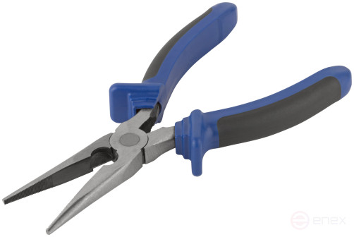 Thin-nosed "One" two-tone rubberized handles, polished steel 200 mm