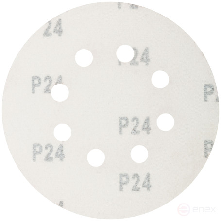 Perforated abrasive grinding wheels on a pile basis for "Velcro" (P24, 125 mm, 5 pcs.), CUTOP Profi