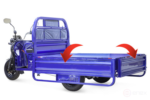 Грузовой электротрицикл Rutrike D4 1800 60V1200W, черный