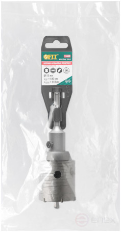 Коронка кольцевая по бетону, хвостовик 110 мм в сборе, 55 мм