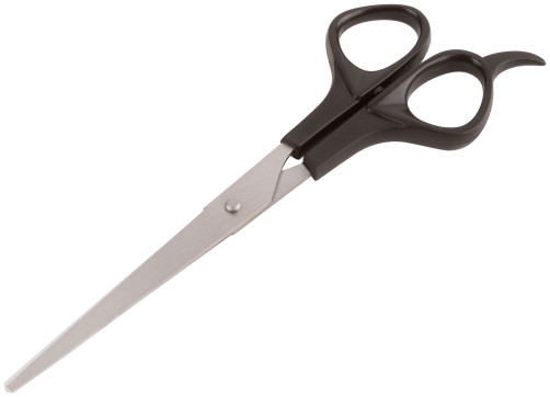 Household stainless steel scissors, plastic handles, blade thickness 1.5 mm, 190 mm