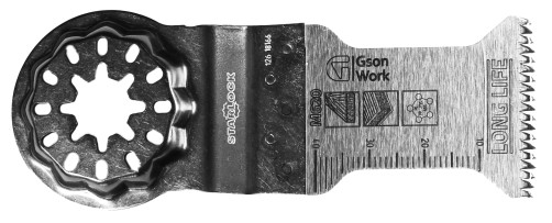 Погружное полотно Multiblade с двухрядными «японскими зубьями» Starlock по дереву 35 x 42 мм 5шт