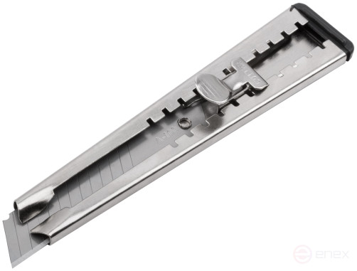 Нож технический "Техно" 18 мм, метал.корпус, метал.фиксатор