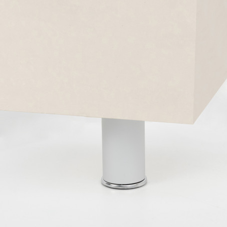 Опора меб. алюм. D-867 h100 мат.хром AKS