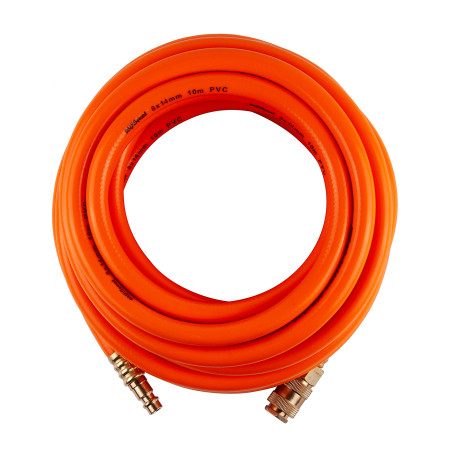 Pneumatic PVC hose 8.0x14.0mm with quick-release fittings 10m "AV Steel"