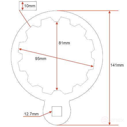 Ключ для замены топливного фильтра JTC