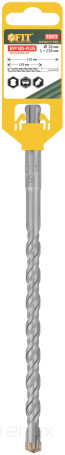 Бур по бетону SDS-PLUS, Профи, крестообразная вставка, двойная спираль, 10 х 210 мм