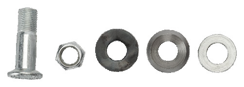 Central bolt and nut for knot cutters