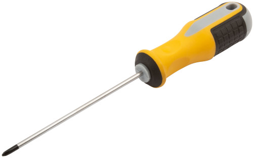 Screwdriver "Start", CrV steel, rubberized handle 3x100 mm PH0