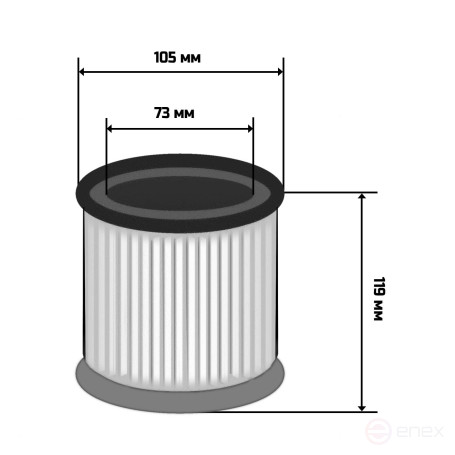Фильтр для пылесоса патронный BORT BF-22M-HEPA