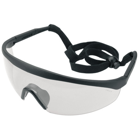 Safety glasses, white, adjustable shackles, resistance class F