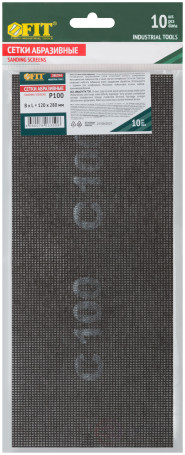 Сетки шлифовальные, нейлоновая основа, 120х280 мм, 10 шт. Р 100
