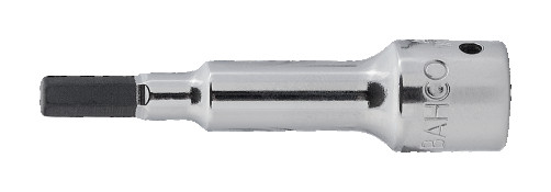 1/4" End head with insert for hexagon screws, elongated 6 mm