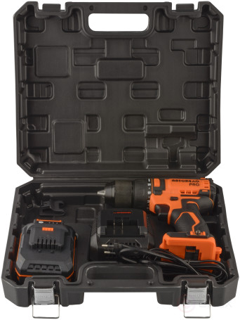 Аккумуляторная дрель-шуруповерт 40Н*м 21V (в кейсе) АвтоDело PRO 46110