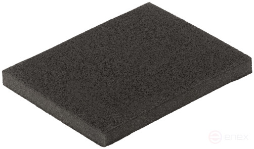 Aluminum oxide grinding sponge, 125x100x10 mm, P 120