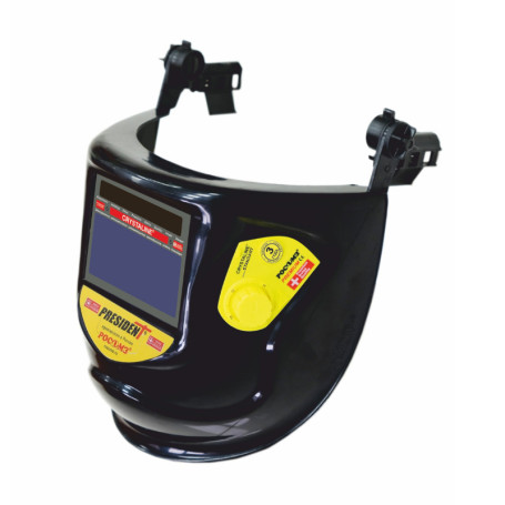 Protective face shield of the welder with mounting on the helmet of the PRESIDENT CRYSTALINE® STANDART, 2 pcs.