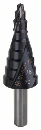 Ступенчатое сверло HSS-AlTiN 4 - 20 mm, 8,0 mm, 70,5 mm