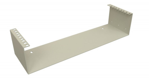 BW19-3U-110F-RAL7035 Wall bracket for 19" equipment, height 3U, depth 110 mm, fixed, color gray (RAL 7035)