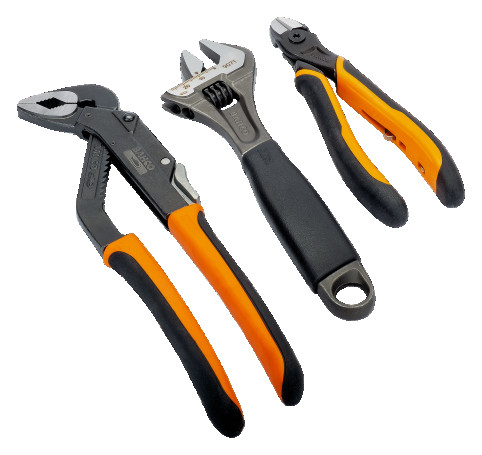 Tool Set pliers + Adjustable wrench + Side cutters