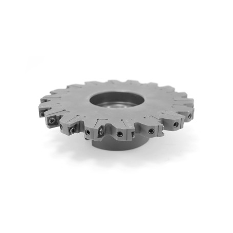 Three-sided milling cutter 160 x 14-16 x 40 with mechanical fastening 4gr. pl. SPMT 09T308 Z=18 (2x9) with flange AS290-R160.1416.09.B40 "Russian Tool" (RI)