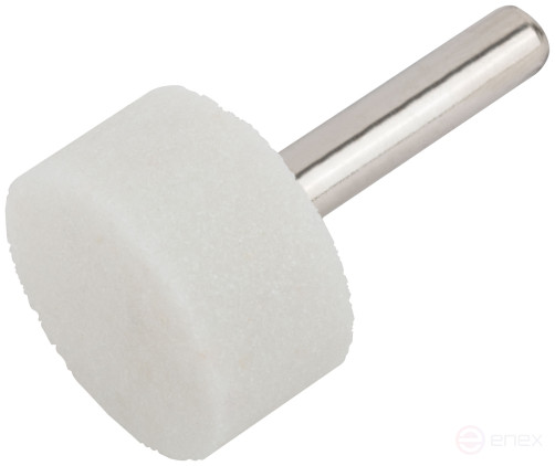 Abrasive ball (for metal), shank 6 mm, cylinder 25x13 mm